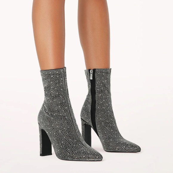 BILLINI BRITTANY BLACK SATIN-RHINESTONE - Picture 1 of 5